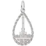 Image of Chicago Water Tower Charm (Choose Metal) by Rembrandt