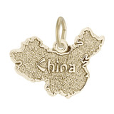 Image of China Map Charm (Choose Metal) by Rembrandt