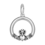 Image of Claddagh Charm (Choose Metal) by Rembrandt