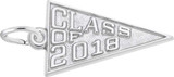 Image of Class Of 2018 Charm (Choose Metal) by Rembrandt