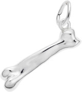 Image of Classic Dog Bone Charm (Choose Metal) by Rembrandt