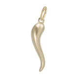 Image of Classic Italian Horn Charm (Choose Metal) by Rembrandt