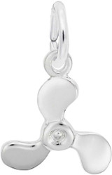 Image of Classic Propeller Charm (Choose Metal) by Rembrandt