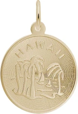 Image of Classy Hawaii Palm Tree Charm (Choose Metal) by Rembrandt