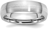 Image of Cobalt w/ Sterling Silver Inlay Satin 6mm Band Ring