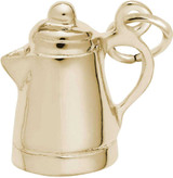 Image of Coffee Pot Charm (Choose Metal) by Rembrandt