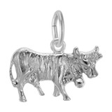 Image of Cow Charm (Choose Metal) by Rembrandt