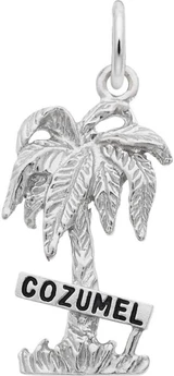 Image of Cozumel Palm Tree Charm (Choose Metal) by Rembrandt
