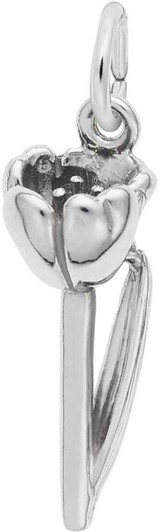 Image of Crocus Flower Charm (Choose Metal) by Rembrandt