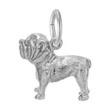 Image of Cute Bulldog Charm (Choose Metal) by Rembrandt