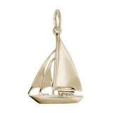 Image of Cutter Sailboat Charm (Choose Metal) by Rembrandt