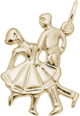 Image of Dancing Couple Charm (Choose Metal) by Rembrandt