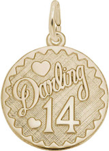 Image of Darling Fourteen Charm (Choose Metal) by Rembrandt