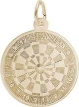 Image of Dart Board Charm (Choose Metal) by Rembrandt