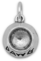 Image of DAWG Bowl Charm 925 Sterling Silver