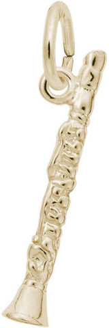 Image of Detailed Clarinet Charm (Choose Metal) by Rembrandt
