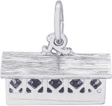 Image of Detailed Covered Bridge Charm (Choose Metal) by Rembrandt