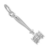 Image of Detailed Gavel Charm (Choose Metal) by Rembrandt