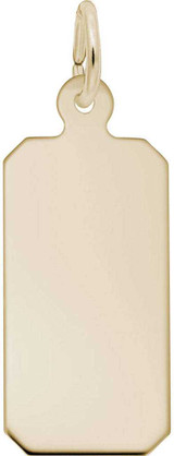 Image of Dog Tag Charm (Choose Metal) by Rembrandt