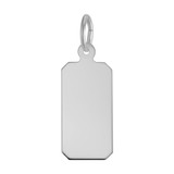 Image of Dog Tag Charm (Choose Metal) by Rembrandt