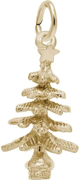 Image of Evergreen Tree Charm (Choose Metal) by Rembrandt