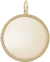 Image of Extra Large Rope Charm (Choose Metal) by Rembrandt
