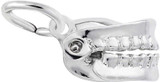 Image of False Teeth Charm (Choose Metal) by Rembrandt