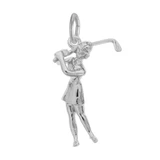 Image of Female Golfer Charm (Choose Metal) by Rembrandt