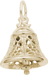 Image of Filigree Bell Charm (Choose Metal) by Rembrandt