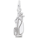 Image of Flat Golf Bag Charm (Choose Metal) by Rembrandt
