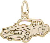 Image of Flat Mid-Size Luxury Car Charm (Choose Metal) by Rembrandt