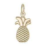 Image of Flat Pineapple Charm (Choose Metal) by Rembrandt