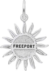 Image of Freeport Sun Large Charm (Choose Metal) by Rembrandt