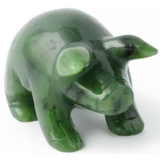 Image of Genuine Nephrite Jade Pig Figurine (HNW-148)