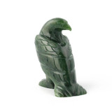Natural Untreated Nephrite Jade Standing Eagle Figurine