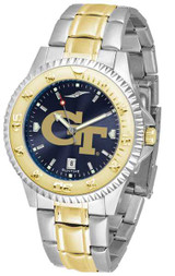 Image of Georgia Tech Yellow Jackets Competitor Two Tone AnoChrome Mens Watch