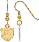 Image of Gold Plated 925 Silver Baylor University XSmall Dangle Earrings LogoArt GP026BU