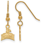 Image of Gold Plated 925 Silver Furman University XSmall Dangle Earrings LogoArt GP019FUU