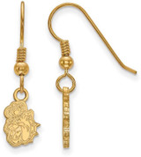 Image of Gold Plated 925 Silver James Madison University X-Small Dangle Earrings LogoArt