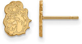 Image of Gold Plated 925 Silver James Madison University X-Small Post Earrings by LogoArt