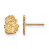 Gold Plated 925 Silver James Madison University X-Small Post Earrings by LogoArt