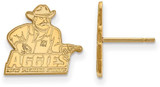 Image of Gold Plated 925 Silver New Mexico State University Sm Post Earrings by LogoArt