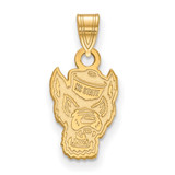 Gold Plated 925 Silver North Carolina State University Sm Pendant LogoArt GP044