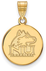 Image of Gold Plated 925 Silver Northern Illinois University Med Pendant LogoArt GP034NIU