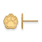Gold Plated 925 Silver Northern Illinois University XS Earrings LogoArt GP024NIU
