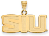 Image of Gold Plated 925 Silver Southern Illinois University Sm LogoArt Pendant GP002SIU