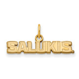 Gold Plated 925 Silver Southern Illinois University XS LogoArt Pendant GP017SIU