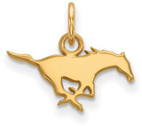 Image of Gold Plated 925 Silver Southern Methodist University X-Small Pendant by LogoArt