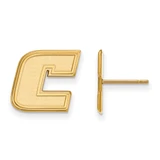 Gold Plated 925 Silver The U of Tennessee at Chattanooga Post Earrings LogoArt