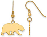 Image of Gold Plated 925 Silver U of California Berkeley Sm Dangle Earrings LogoArt GP029